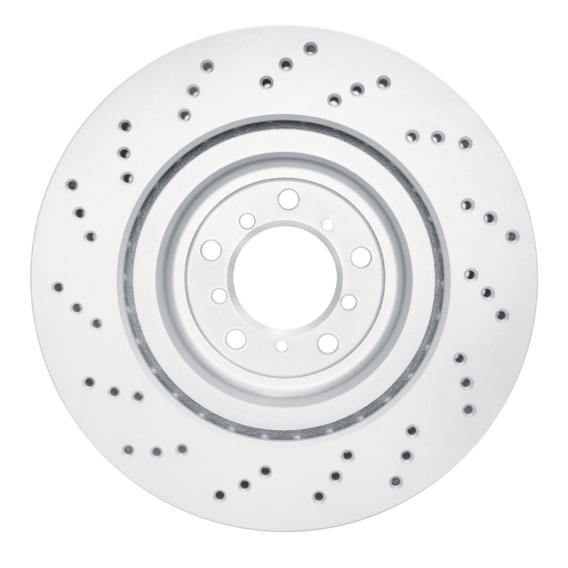 BMW M3 Brake Rotor (1) - Front Right - R1 Concepts - GeoSPEC Coated, Drilled - `08-`13